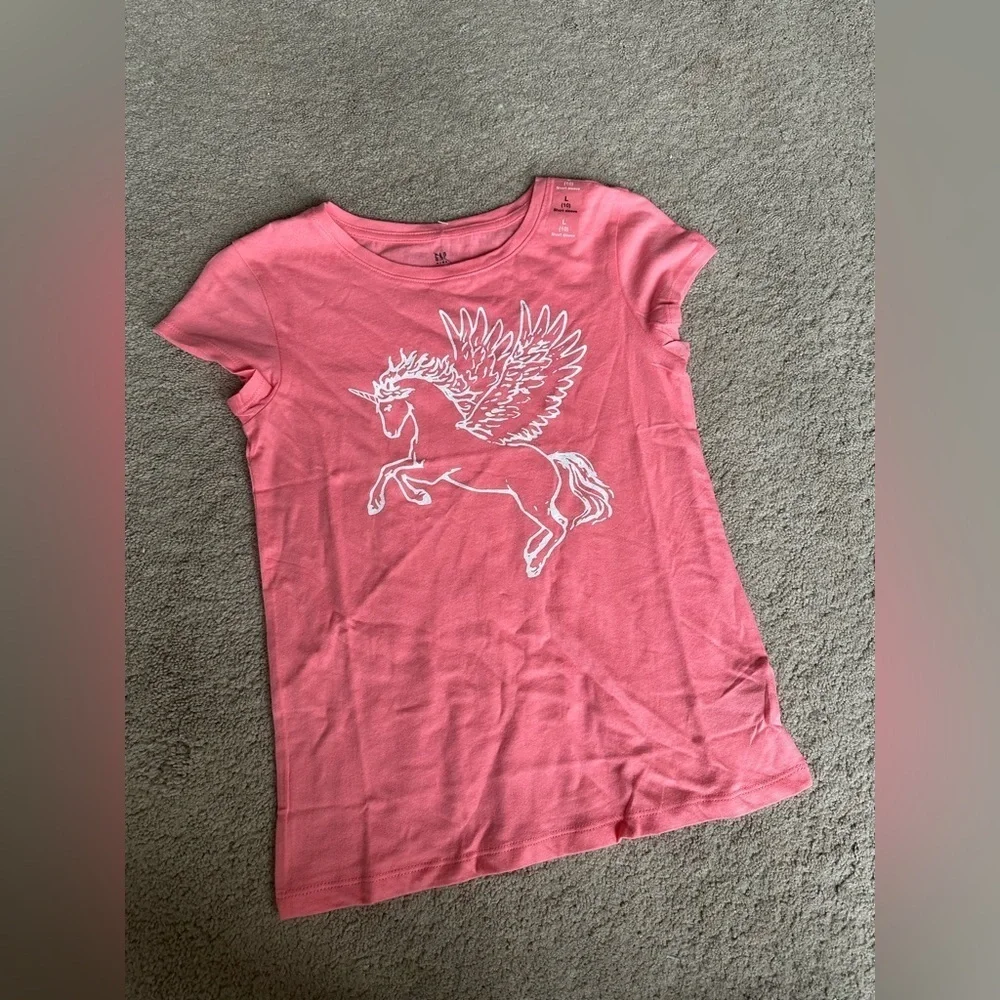 Girls Gap Kids unicorn shirt yl 10 nwt